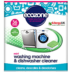 Ecozone Mint Washing Machine & Dishwasher Cleaner (36 tablets)