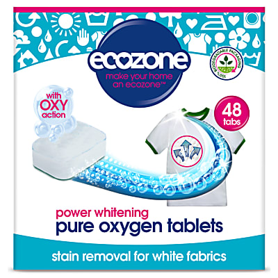 Pure Oxygen Whitener Stain Removal Tabs for Whites - 48 tabs