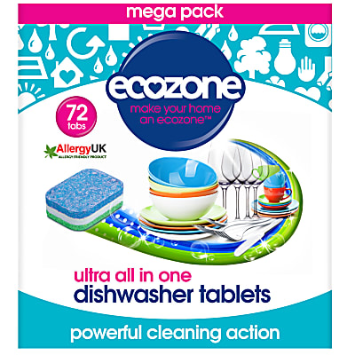 ultra all in one dishwasher tablets - 72 tabs